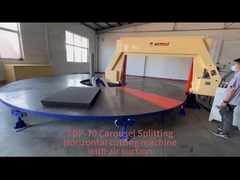 Bàn làm việc tròn Rotary cắt Chiếc máy cắt bọt CNC ngang Slitter điều khiển số