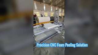 Máy bóc bọt CNC có độ chính xác cao cho bọt hình trụ PU
