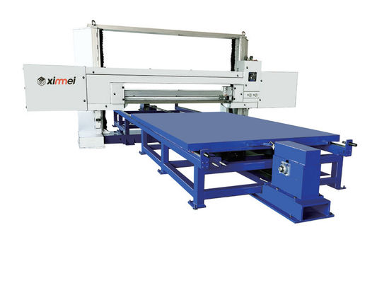 Máy cắt bọt PU với điều khiển động cơ servo, tự động đưa lưỡi dao vào và thiết bị chiếu sáng để cắt bọt chính xác