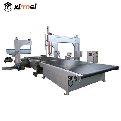 Máy cắt mút dạng dao băng dọc điều khiển PLC HMI, cắt xốp khối, xé thành dải, EPE, PU, bông cách nhiệt, bùi nhùi, EVA, len đá, bảng giấy tổ ong, xơ dừa, không cần bản vẽ CAD